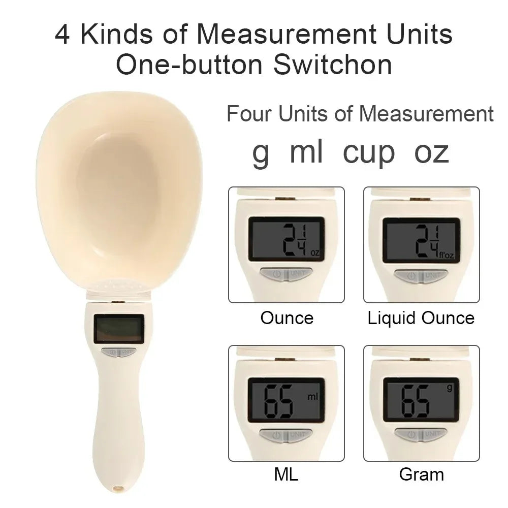 LED Display Digital Pet Food Scoop for Accurate Measuring"?