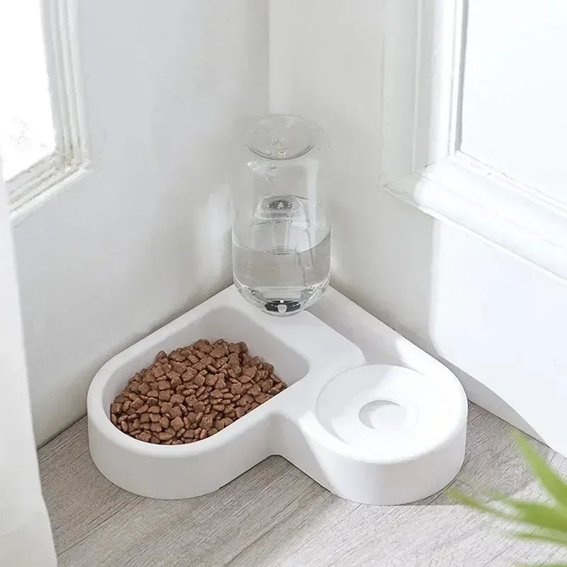 Dog and Cat Bowl-Pet Feeders and Food Bowl Set Suitable for Cats and Dogs Drinking Pet Bowl New Automatic Double