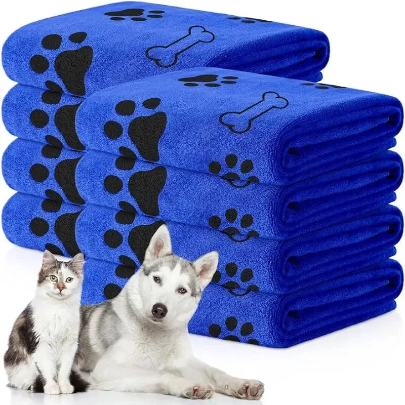 "1p Super-Absorbent Microfiber Dog Towel- Ideal for Quick and Easy Pet Drying"