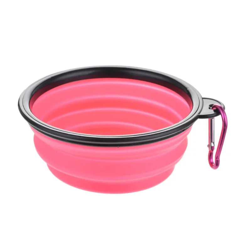 "Portable Pet Travel Food & Water Bowl".