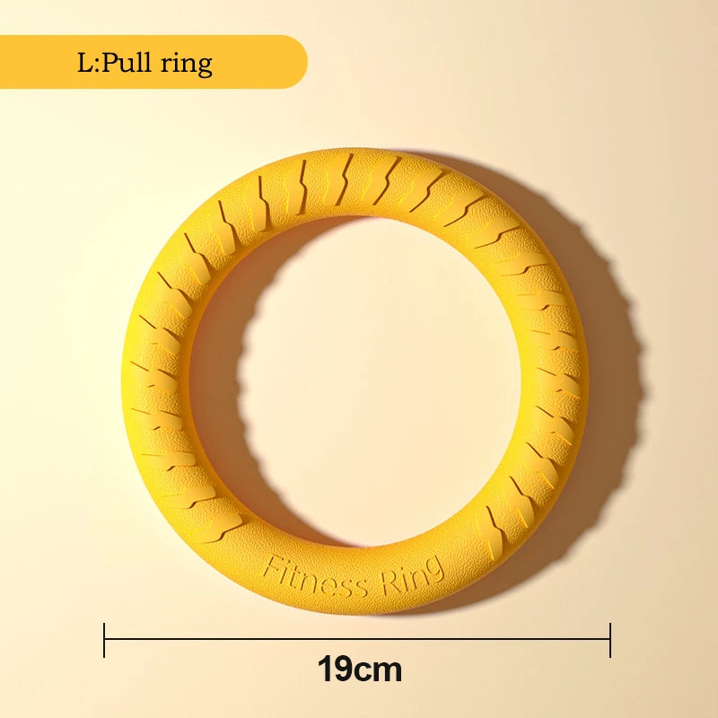 EVA Durable Dog Toys 4 Pack  Flying Disc + Ball + Tug Rope for Puppy&Adult Dogs  Chew-Proof Teeth Cleaning Set
